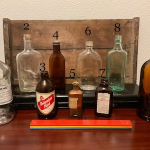 Vintage Glass Decor Bottles- Pick Your Favorite!