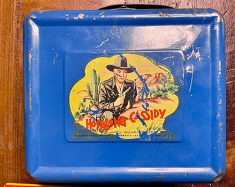 Vintage 1950s Collectible Hopalong Cassidy Advertising Lunch Box