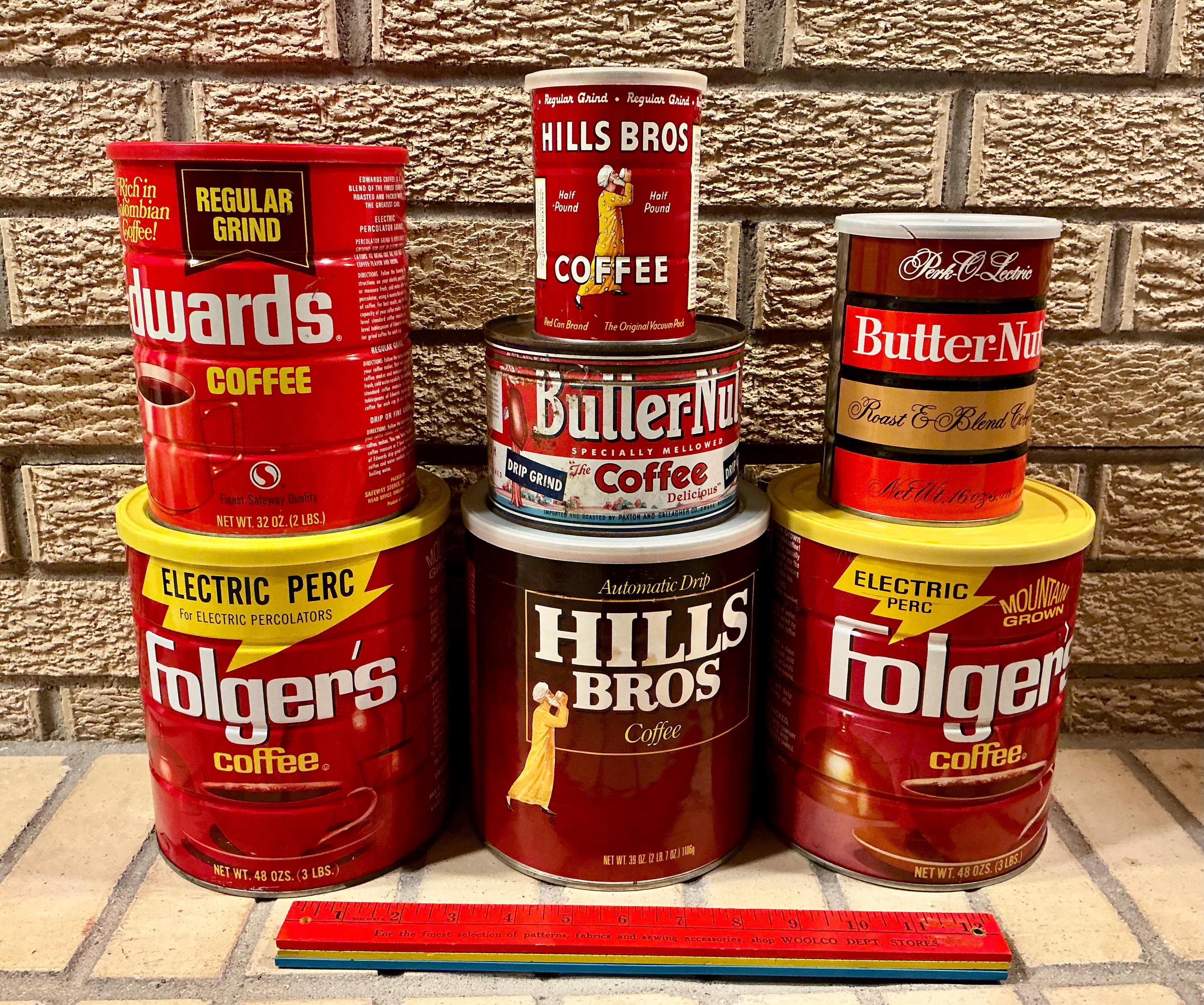 Collectible Vintage Coffee Tin Canisters - Pick Your Favorite! - Etsy
