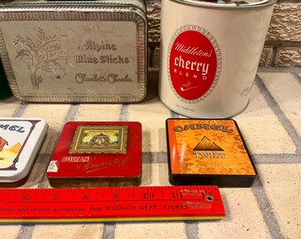 Collectible Tobacco Tin Canisters