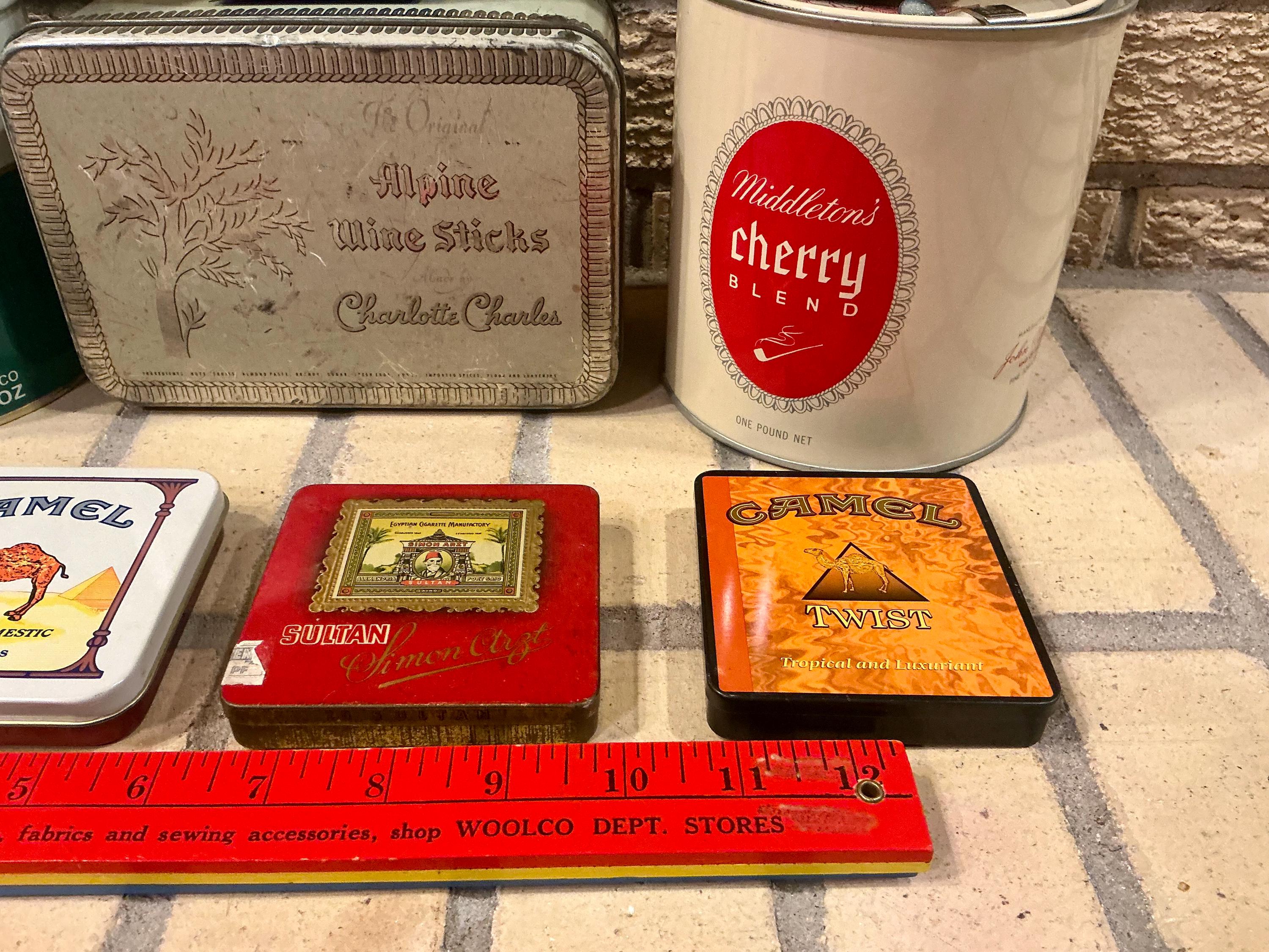 Collectible Tobacco Tin Canisters - Pick Your Favorite!