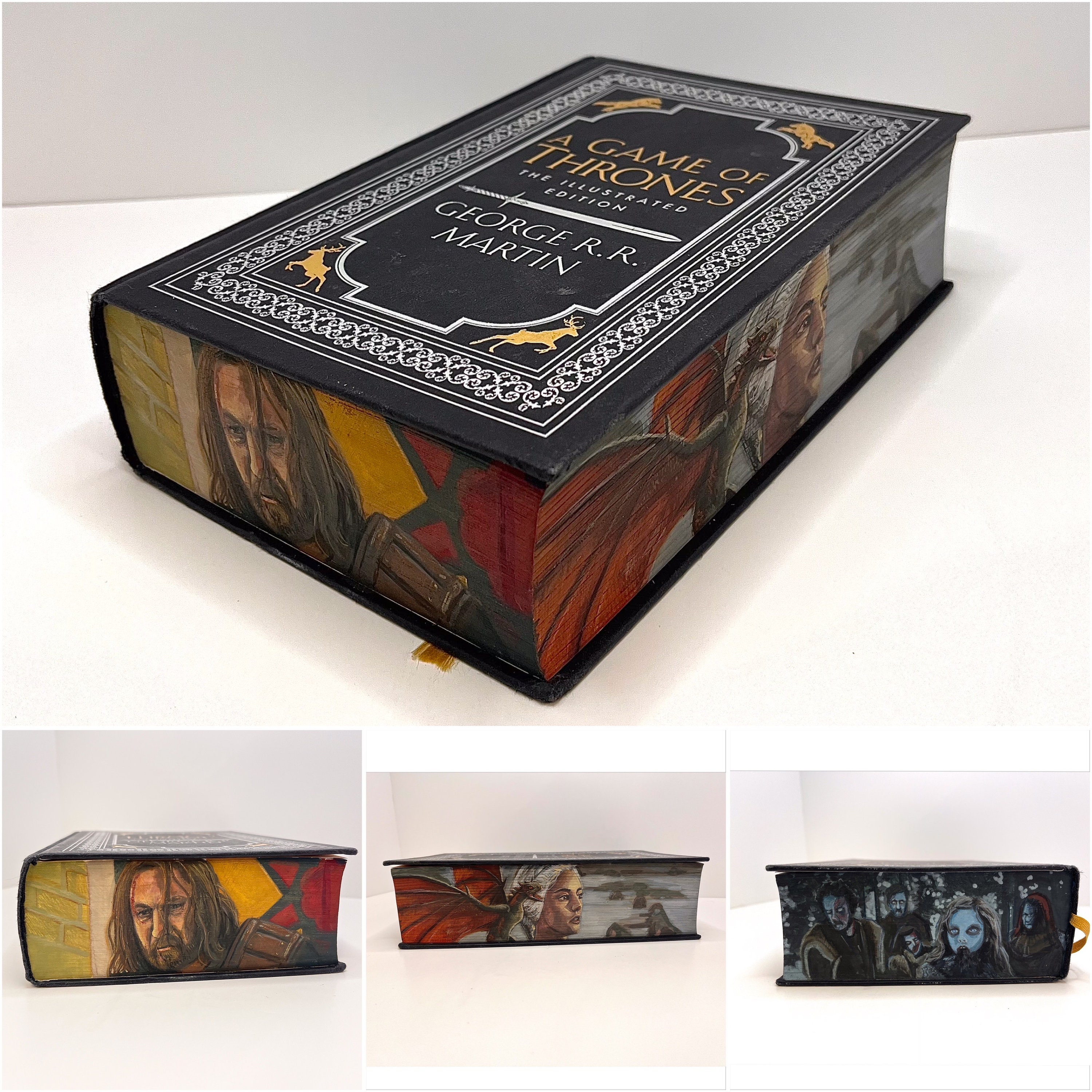 CUSTOM BOOK EDGES Hand-painted Sprayed Edges Special Edition Books  Collector's Edition Bookish Gift Eco 