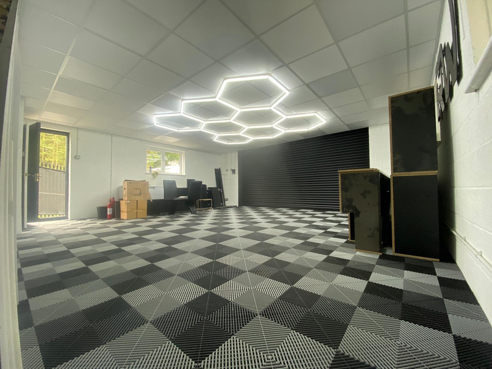 Premium Hexagon LED Lighting Grids Garage Lighting Etsy Australia