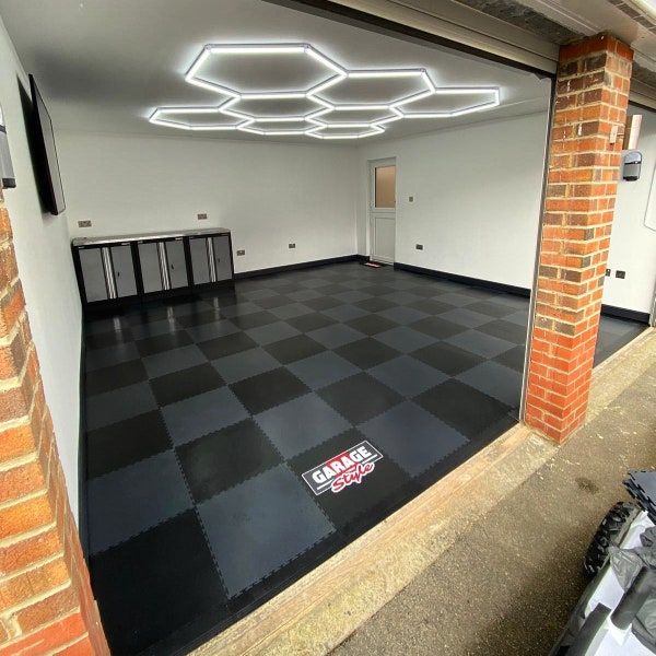 Premium Hexagon LED Lighting Grids - Garage Lighting