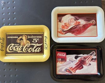 Set of 3 Coca-Cola Tins