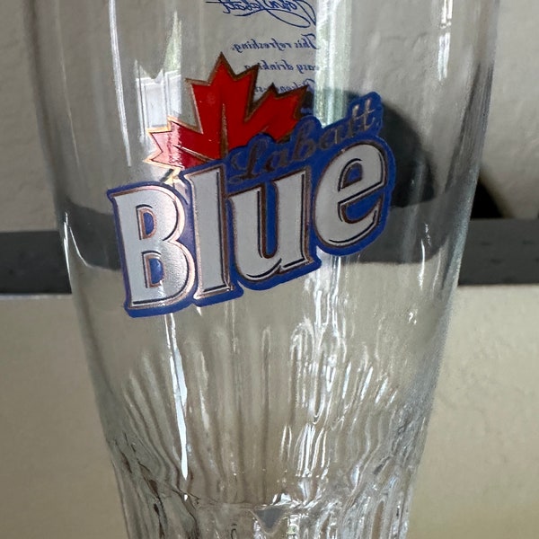 Labatt Blue Pint Glass Etsy