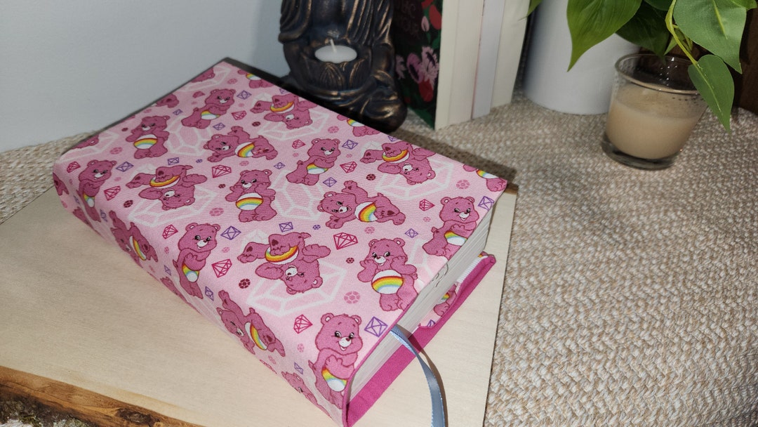 Timber Book Protector Book Cover, Adjustable Book Cover, Book Protector, CAREBEARS, Cotton ...