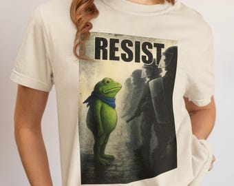 Portland Frog Resist T-Shirt: Politische Kunst Protest T-Shirt
