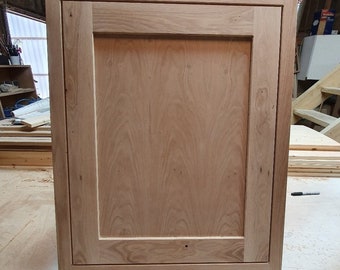 Bespoke Handmade Solid Oak Shaker Style Kitchen Door In Frame ref 2 Cabinets