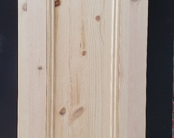 Bespoke Handmade Solid Pine Kitchen Door with Beaded Panel ref 3 Cabinets