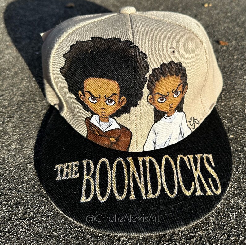 Boondocks Gold Custom Hand-painted Hat - Etsy