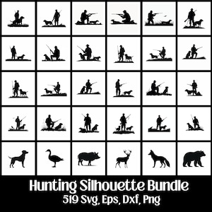 Hunting svg Bundle, Hunter, Dog, Weapons, Wild animals, Hunting Clipart, Hunting SVG Cut Files, Hunting Cut Files, Hunting Cricut Svg Bundle