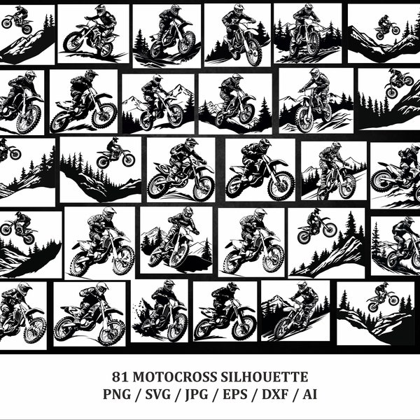 Motocross Rider Svg, T Shirt design, Motocross Rider Clipart, Silhouette Bundle, Dirtbike Svg Bundle, Motorcycle Svg Bundle, Dirtbike Design
