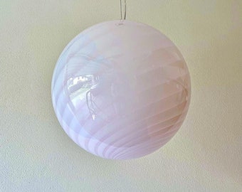 Ceiling lamp - Pink Murano glass ,ceiling lamp - handmade by Murano glass masters