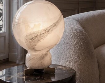 Hot air balloon, table lamp, Murano glass