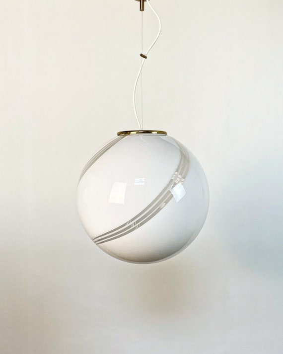 Lampadario in vetro di Murano vintage 40 cm