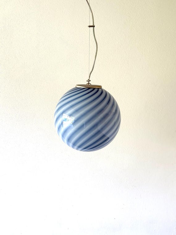 Lampadario Murano a spirale - fatto a mano dai maestri vetrai di Murano