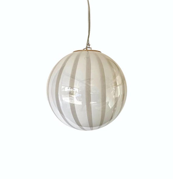 Lampada da soffitto - Murano grigio tortora - realizzata a mano dai maestri vetrai di Murano