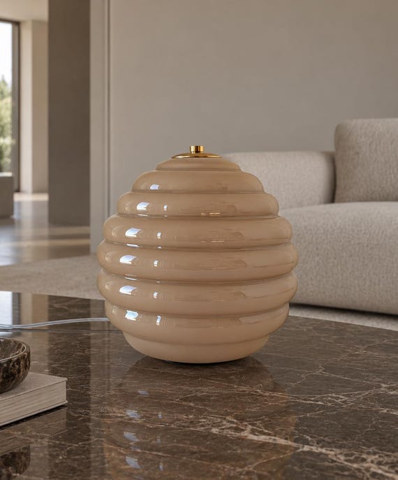 DUNE 27 Murano table lamp, vetro incamiciato lavorato a mano