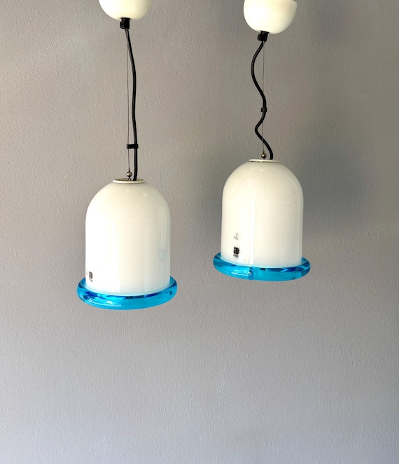 1 Suspension lamp Murano Vintage , beautiful Murano glass chandelier I TRE original vintage