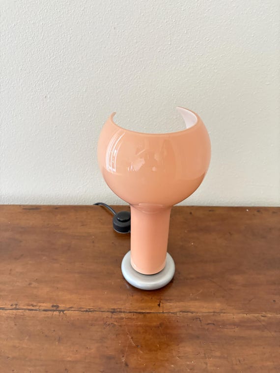 OLUCE - Lampada da tavolo Flash vintage in vetro di Murano di Joe Colombo per Oluce G