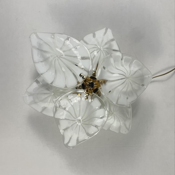 Ceiling lamp - leaves - Murano glass