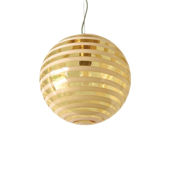 Golden CANDY swirl Murano lamp - handmade by Murano glass masters chandelier