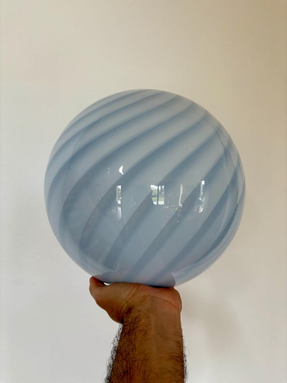 LUNA PIENA Lampada da parete in vetro Murano  diametro 30 cm.