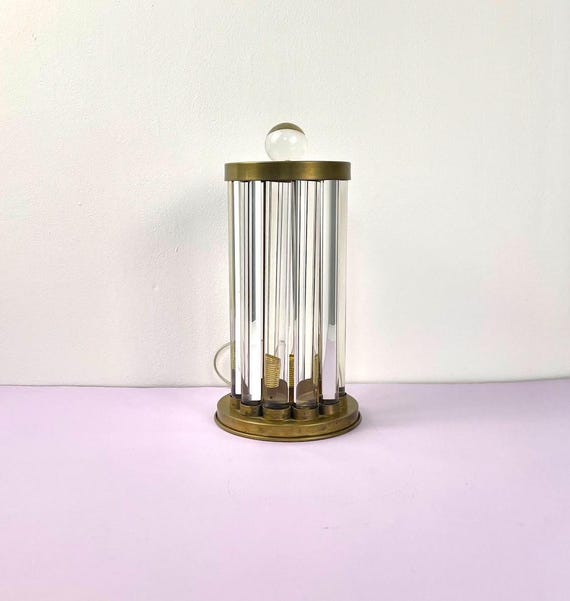 Table Lamp - 1950s lamp in Murano glass and metal