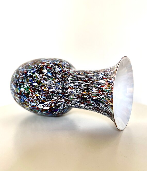 Vase - Murano glass vase Murrine