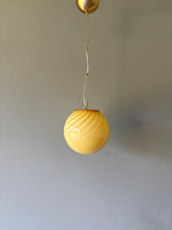 Lampadario in vetro Murano a spirale  - realizzata a mano dai maestri vetrai di Murano 20 cm