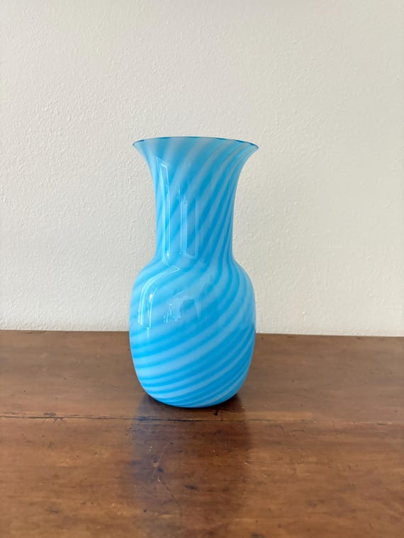 Vaso - vaso originale in vetro di Murano a spirale