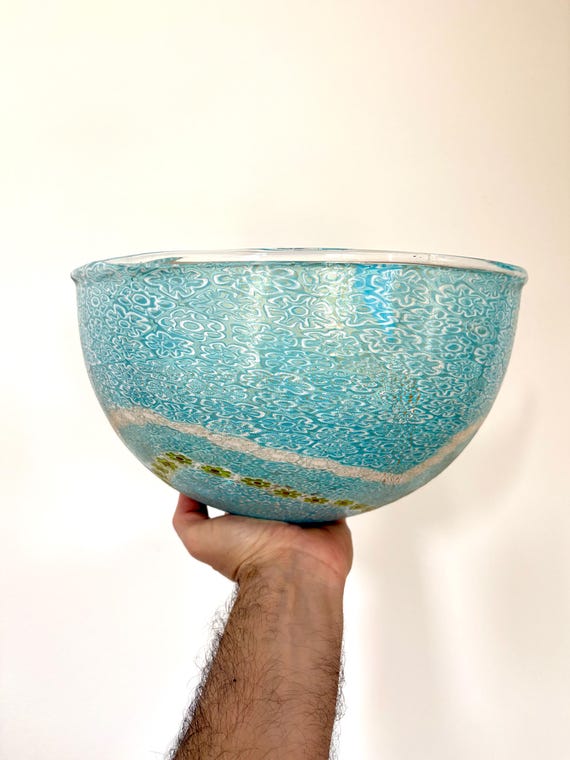 KALIKANTUS by LA MURRINA, lampada da parete, vetro Murano millefiori murrine, vintage 90s, nuova