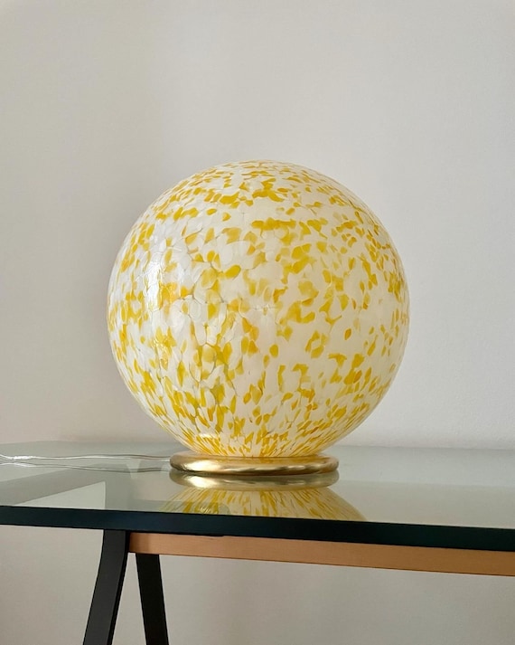 Lampada da soffitto in vetro di Murano - SUN DROPS lampada da tavolo collezione STAINS, originale fatta a mano