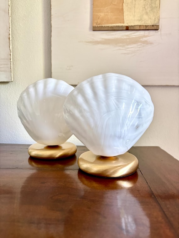 1 SHELL  by la MURRINA, lampada da tavolo , vetro Murano vintage 90s, non usata