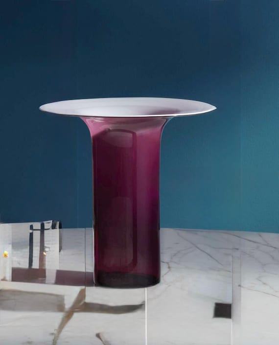 Vaso Calla in vetro di Murano sfumato