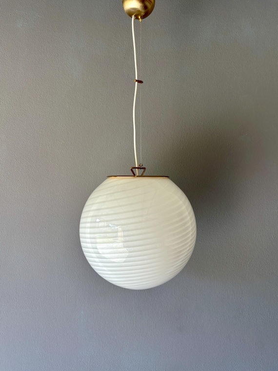 Lampadario Swirl in vetro di Murano vintage 35 cm - un capolavoro di eleganza e raffinatezza