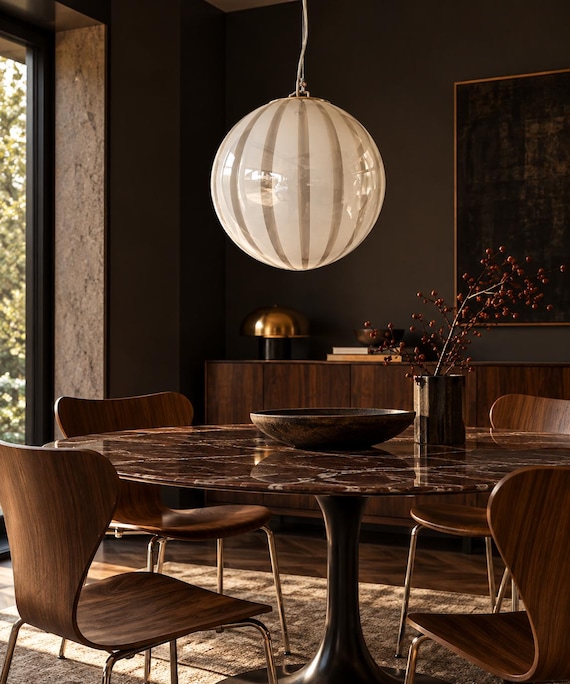 Lampada da soffitto - Murano grigio tortora - realizzata a mano dai maestri vetrai di Murano