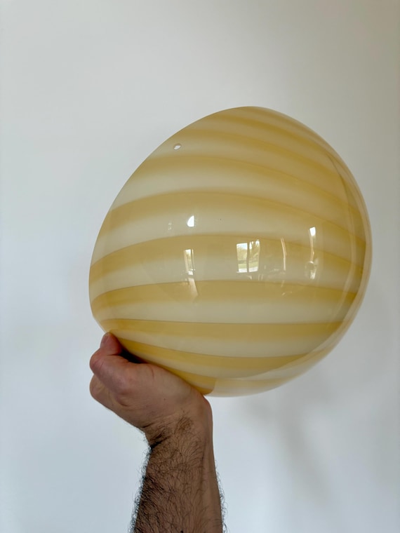 Lampada da parete LUNA PIENA in vetro Murano  diametro 30 cm.