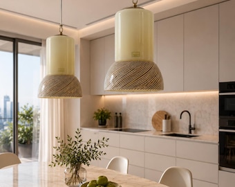 DeMajo Ceiling Lamp - Murano Glass with Filigree (price per lamp)