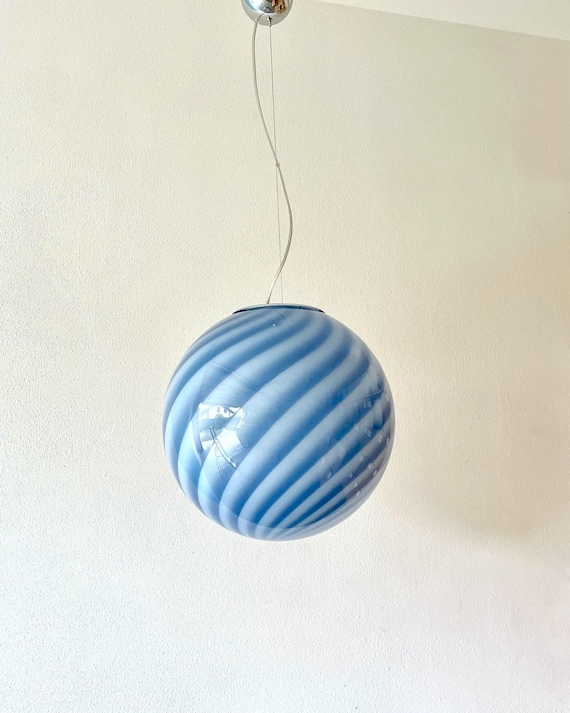 Original Murano glass swirl chandelier
