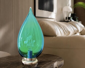 GOCCIA table lamp, vintage 90s Murano glass, unused