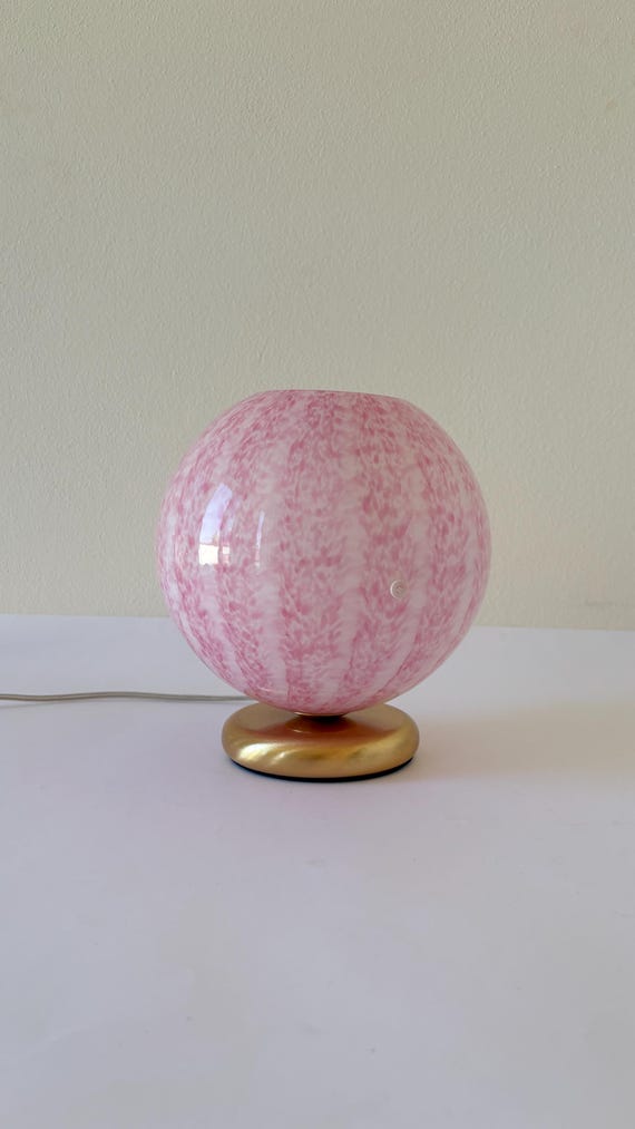 TULIP by la MURRINA, lampada da tavolo , vetro Murano vintage 90s, non usata