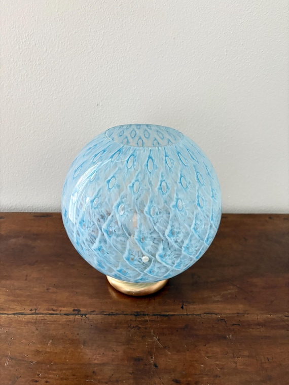 MACRAME' by la MURRINA, lampada da tavolo , vetro Murano vintage 90s, non usata