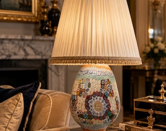 Murrine MILLEFIORI Murano table lamp - - by LaMurrina