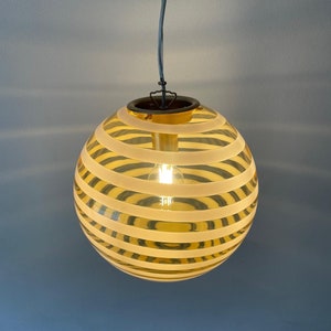 Ceiling lamp - GOLDEN CANDY swirl Murano lamp - handmade by Murano glass masters chandelier 30