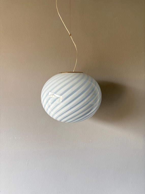 lampadario rigadin in vetro di MURANO lampada - realizzata a mano dai maestri vetrai di Murano