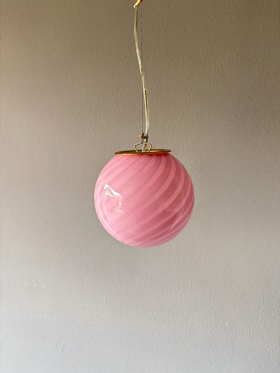 Lampadario rigadin in vetro di Murano lampada - realizzata a mano dai maestri vetrai