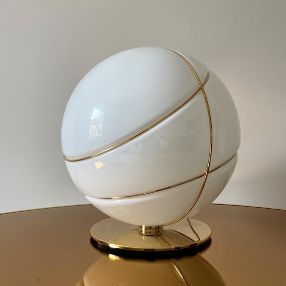 Murano table lamp - Lampada da Tavolo "ARMILLA" di Fabbian - Elegante in Vetro Soffiato di Murano con Finitura in Oro