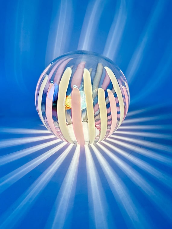 Lampada da tavolo in filigrana - Vetro di Murano Lampada da tavolo vintage